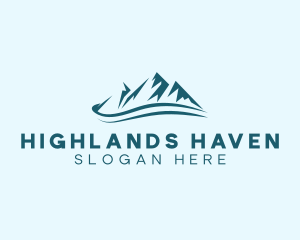 Highlands - Mountain Alpine Camping logo design