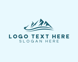 Highlands - Mountain Alpine Camping logo design