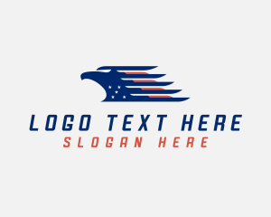Stars And Stripes - American Eagle Veteran logo design