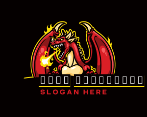 Gamer - Dragon Gaming Beast logo design