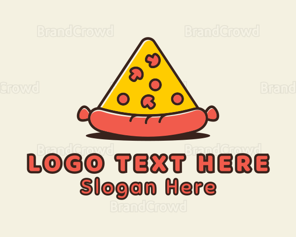 Sausage Pizza Restaurant Logo