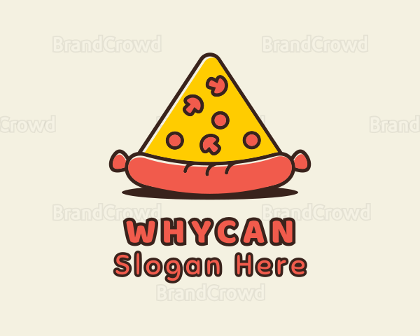 Sausage Pizza Restaurant Logo