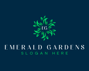 Grass Leaf Garden logo design