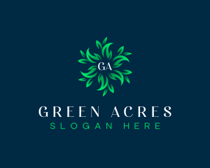 Grass Leaf Garden logo design