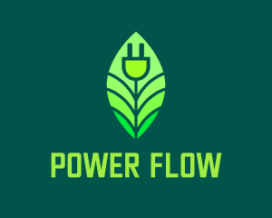 Power Plant Socket  logo design