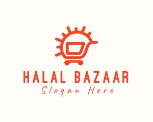 Sunny Shopping Cart logo design