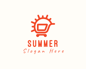 Sunny Shopping Cart logo design