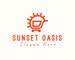 Sunny Shopping Cart logo design