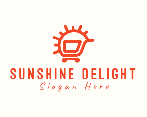 Sunny Shopping Cart logo design