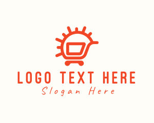 Retailer - Sunny Shopping Cart logo design
