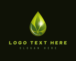 Business - Hemp Oil Droplet logo design