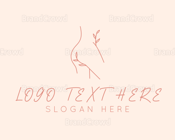 Minimalist Floral Body Logo