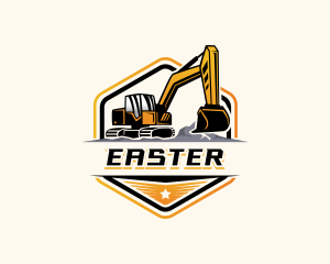 Excavation - Excavator Mining Construction logo design