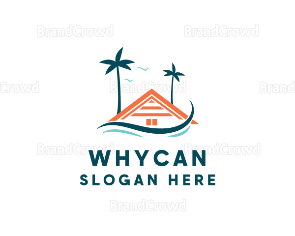 Tropical Tree Beach House Logo