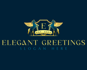 Pegasus Luxury Crest logo design