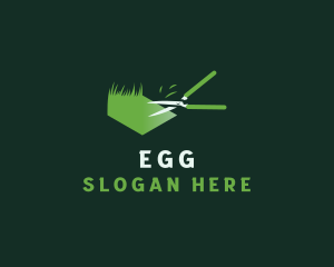 Garden Shears Grass Logo