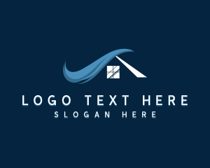 Window - Construction Roofing House logo design