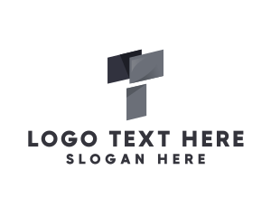 Flooring - Tile Home Decor Letter T logo design