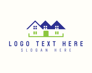 Fence - House Roof Builder logo design