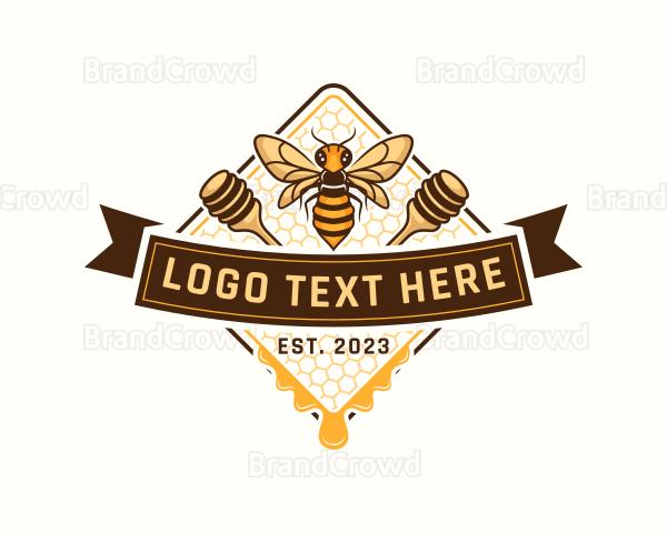 Organic Honey Bee Logo