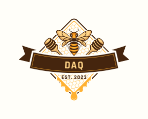 Organic Honey Bee Logo