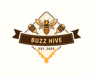 Organic Honey Bee logo design