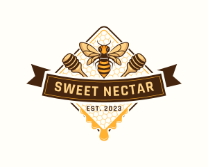 Organic Honey Bee logo design