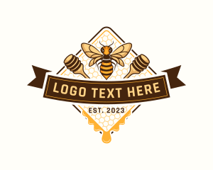 Organic Honey Bee Logo