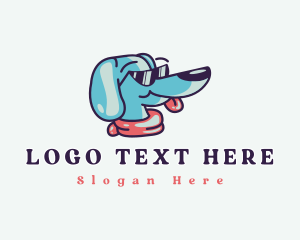 Scarf - Cool Dog Shades logo design