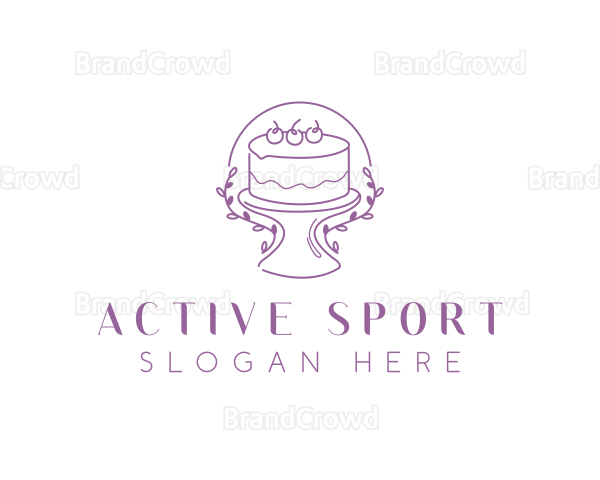 Floral Sweet Cake Logo