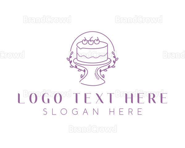 Floral Sweet Cake Logo