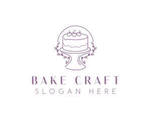 Floral Sweet Cake logo design