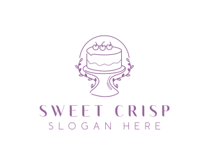 Floral Sweet Cake logo design