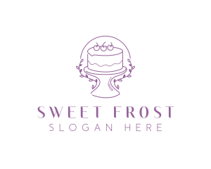 Floral Sweet Cake logo design