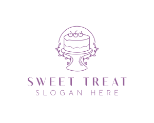 Floral Sweet Cake logo design