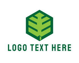 Hybrid - Hexagon Nature logo design