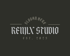 Old School Gothic Brand logo design