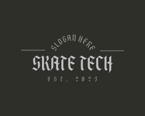 Old School Gothic Brand logo design