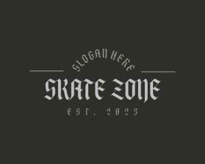 Old School Gothic Brand logo design