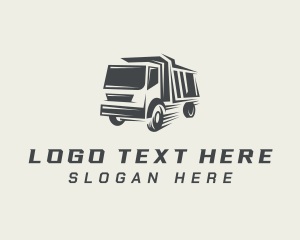 Truckload - Transport Dump Truck logo design