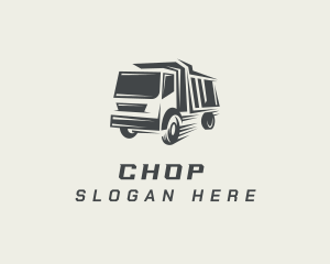 Mobile Crane - Transport Dump Truck logo design