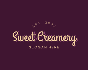 Sweets Cursive Business logo design