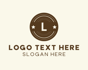 Club - Hipster Badge Lettermark logo design