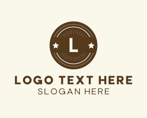 Company - Hipster Badge Lettermark logo design