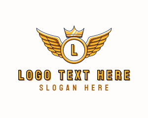 Stylist - Crown Wings Aviation logo design