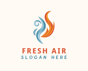 Warm & Cool Ventilation logo design