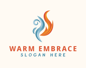 Warm & Cool Ventilation logo design