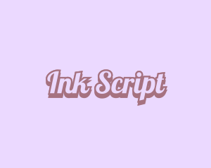 Retro Script Business logo design