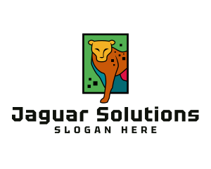 Digital Safari Jaguar logo design