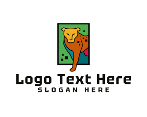Africa - Digital Safari Jaguar logo design